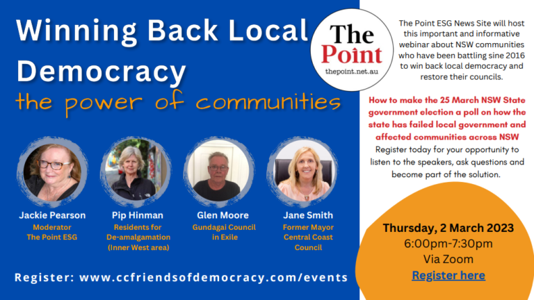 Winning back local democracy – the power of communities