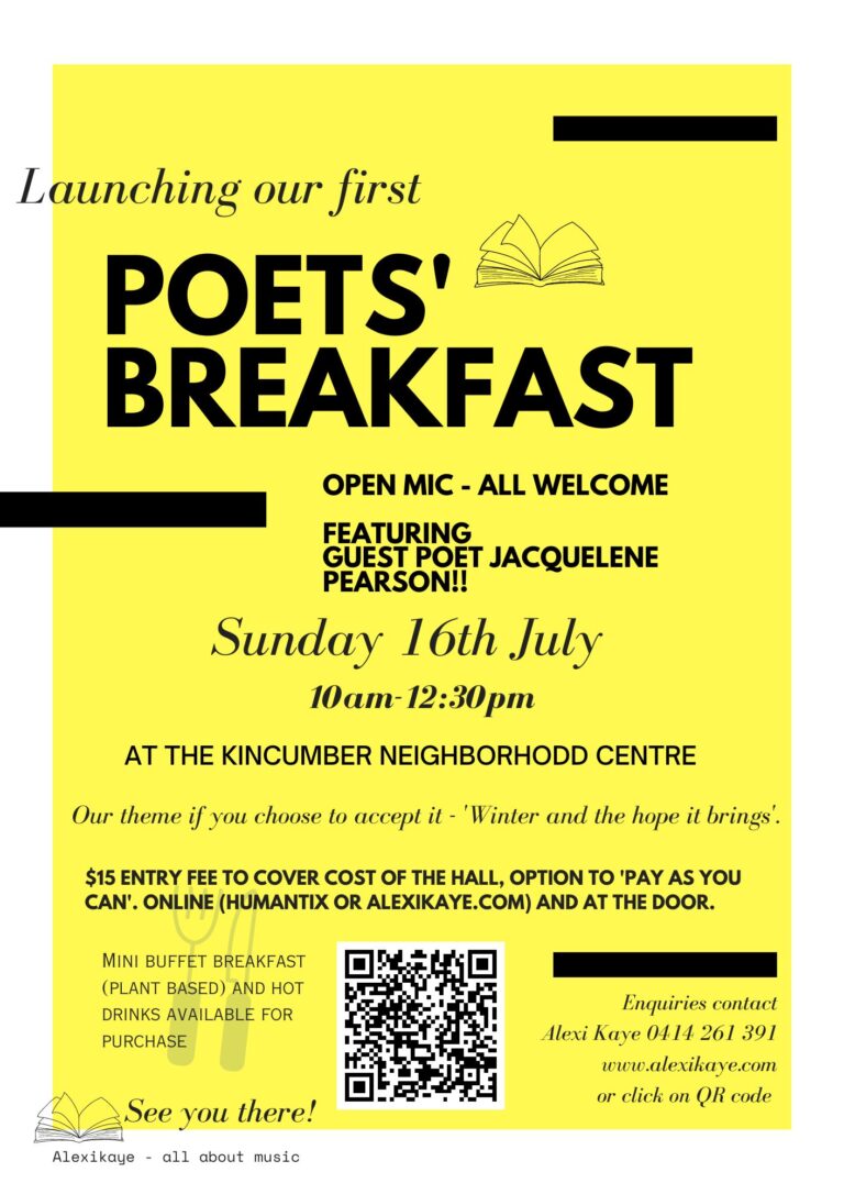 Poet’s breakfast at Kincumber Neighbourhood Centre