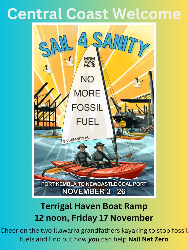 Sail 4 Sanity Central Coast Welcome